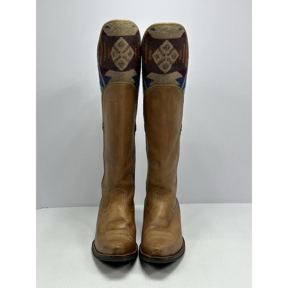 Ariat Pendleton English Western Cowboy Boots Brown Wool 10014118 Womens 6.5B